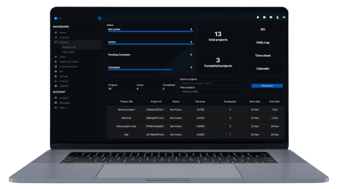 construction project management made simple, easy and accessible using siteHUB management software