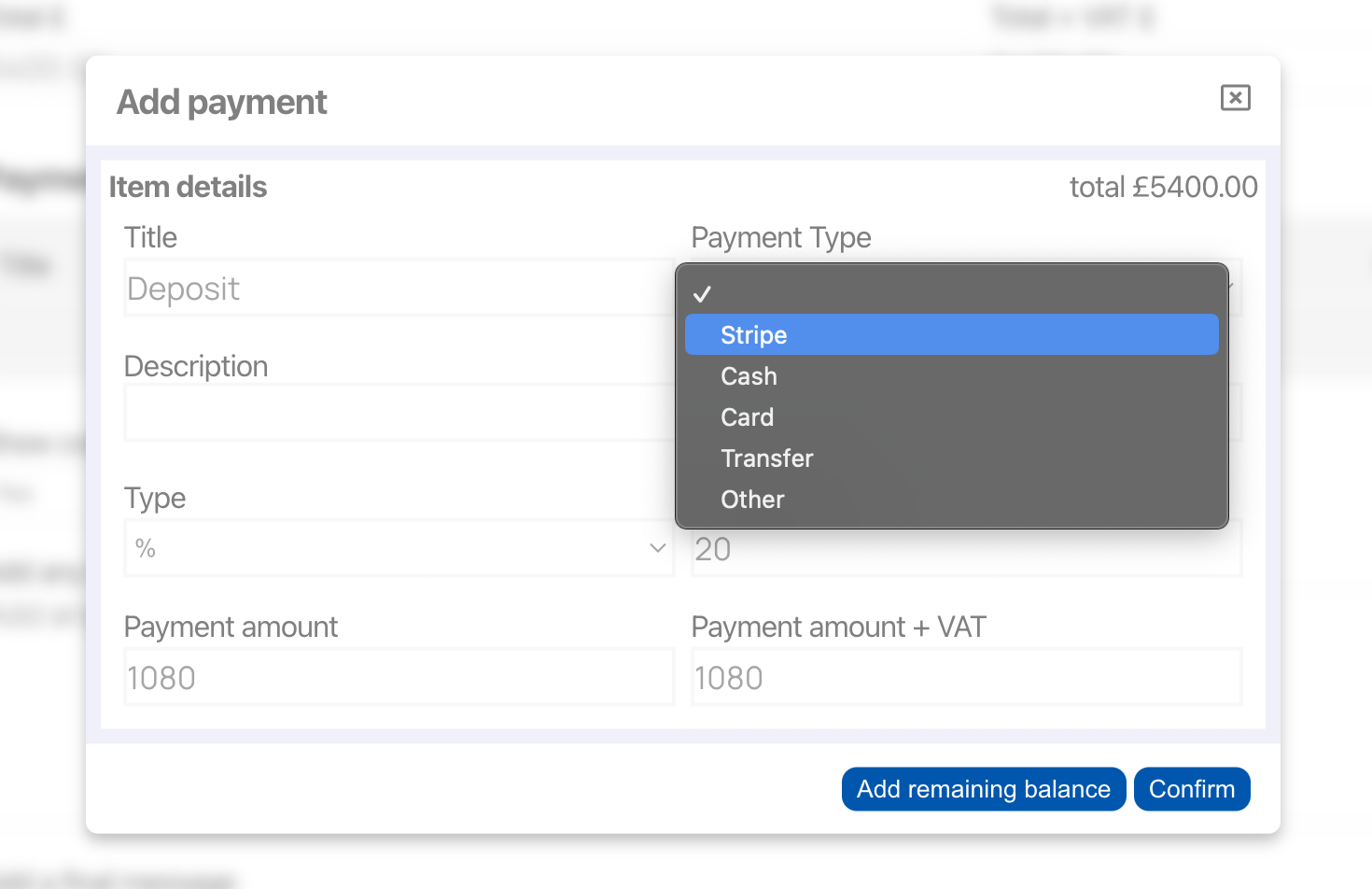 Adding Stripe Payments with siteHUB project management software