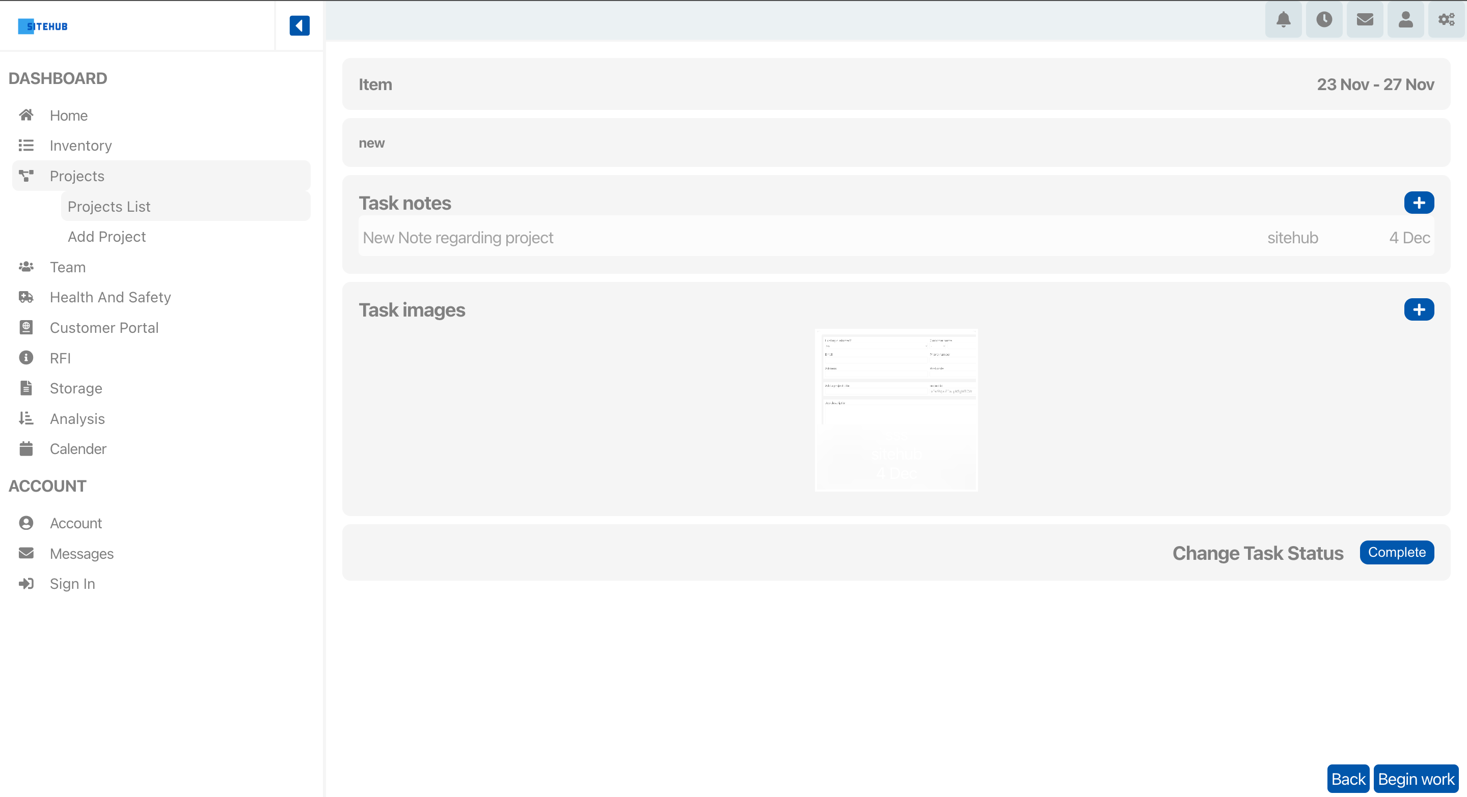 task management and delegation, simplifying project management for construction companies using siteHUB